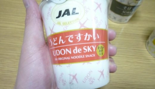 JAL機内食「うどんですかい」をコンビニで発見したので食べてみた！